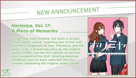 New 17th Volume of Horimiya Manga 